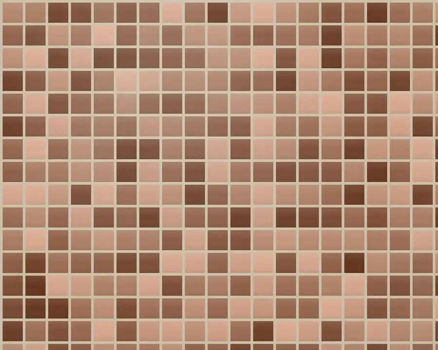 Mosaikkakel på vägg
